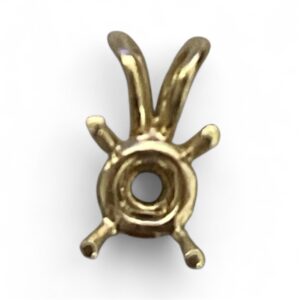 9ct Yellow Gold  4.5 mm Round Cast Pendant