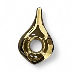 9ct Yellow Gold  4 mm Round Cast Pendant