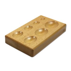 Wood Dapping Block - Oval