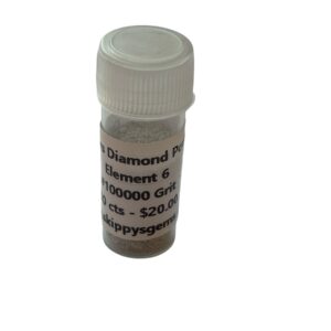 DeBeers Diamond Powder - Micron + MDA M0.5- 10 cts - #100000 Grit
